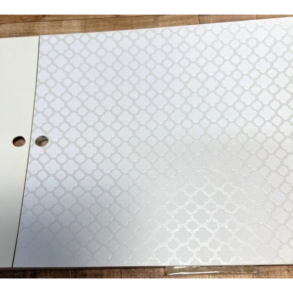 White Cardstock With Foil 6" X 8" 20 Sheets Laminated Paper For Crafts & DIY Pro - Picture 2 of 5